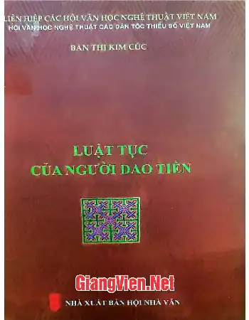Ảnh bìa của Luật tục của người Dao Tiền