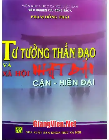 Ảnh bìa của Tư tưởng Thần đạo và xã hội Nhật Bản cận - hiện đại