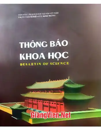 Ảnh bìa của Thông báo khoa học