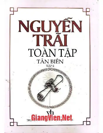Ảnh bìa của Nguyễn Trãi toàn tập tân biên, Tập 2