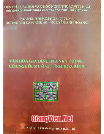 Ảnh bìa của Văn hóa gia đình truyền thống của người Mường tỉnh Hòa Bình