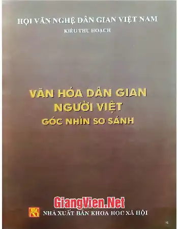 Ảnh bìa của Văn hóa dân gian người Việt góc nhìn so sánh