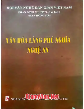 Ảnh bìa của Văn hóa làng Phú Nghĩa - Nghệ An