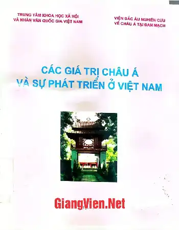 Ảnh bìa của Các giá trị Châu á và sự phát triển ở Việt Nam