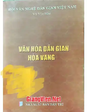 Ảnh bìa của Văn hóa dân gian Hòa Vang