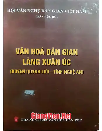 Ảnh bìa của Văn hóa dân gian làng Xuân úc