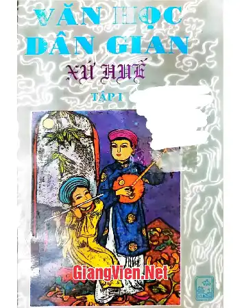 Ảnh bìa của Văn học dân gian xứ Huế, tập I