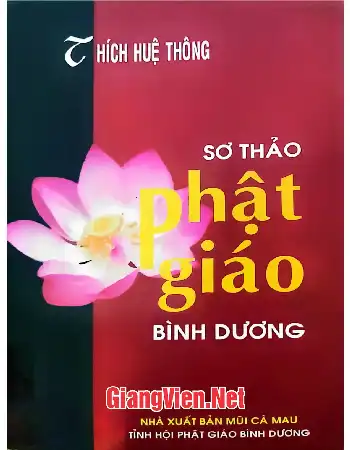 Ảnh bìa của Sơ thảo Phật giáo Bình Dương
