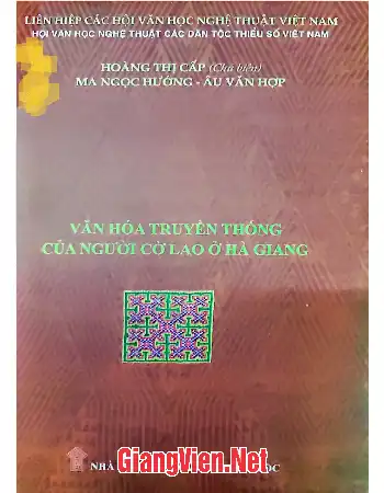 Ảnh bìa của Văn hóa truyền thống của người Cờ Lao ở Hà Giang