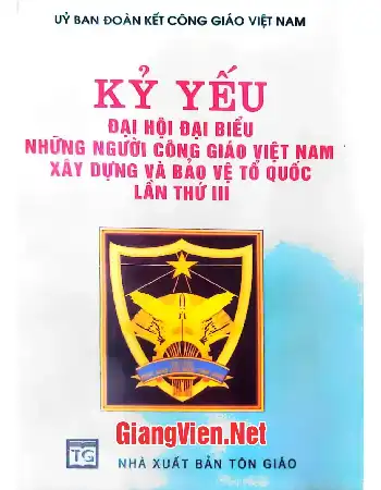 Ảnh bìa của Đại hội đại biểu những người Công giáo Việt Nam xây dựng và bảo vệ tổ quốc lần thứ III