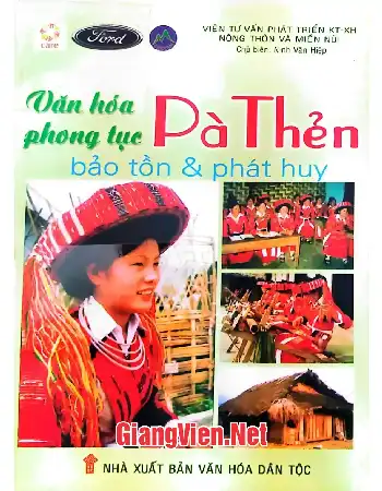 Ảnh bìa của Văn hóa phong tục Pà Thẻn bảo tồn và phát huy