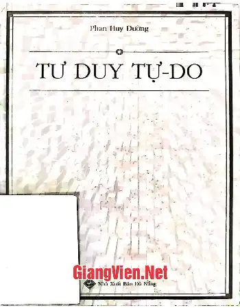 Ảnh bìa của Tư duy tự do