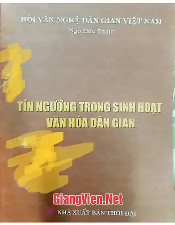 Ảnh bìa của Tín ngưỡng trong sinh hoạt văn hóa dân gian