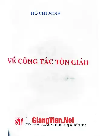 Ảnh bìa của Về công tác tôn giáo