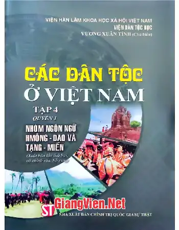 Ảnh bìa của Các Dân tộc ở Việt Nam Tập 4 quyển 1 Nhóm ngôn ngữ HMông - Dao và Tạng - Miến