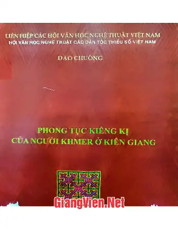Ảnh bìa của Phong tục kiêng kỵ của người Khmer ở Kiên Giang