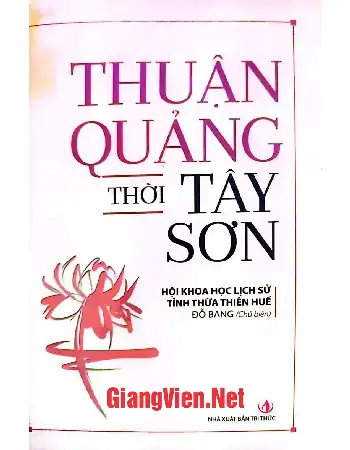 Ảnh bìa của Thuận Quảng thời Tây Sơn
