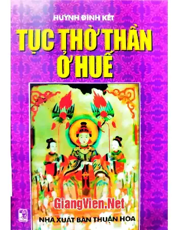 Ảnh bìa của Tục thờ thần ở Huế