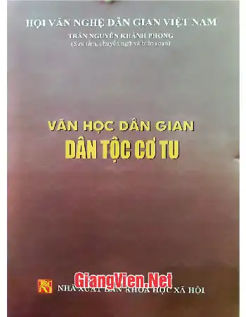 Ảnh bìa của Văn học dân gian dân tộc Cơ Tu