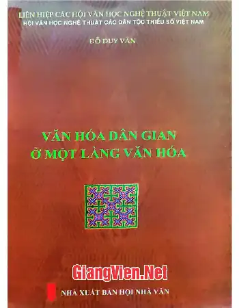 Ảnh bìa của Văn hóa dân gian ở một làng văn hóa