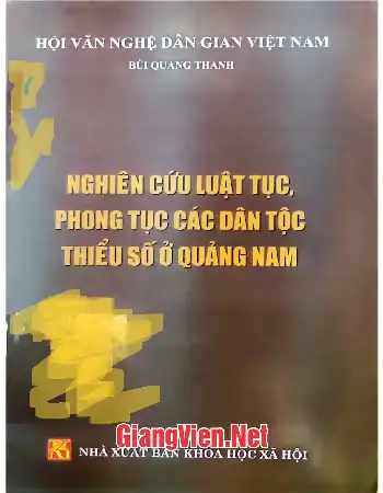 Ảnh bìa của Nghiên cứu luật tục