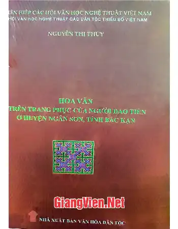 Ảnh bìa của Hoa văn trên trang phục của người Dao Tiền ở huyện Ngân Sơn, tỉnh Bắc Kạn