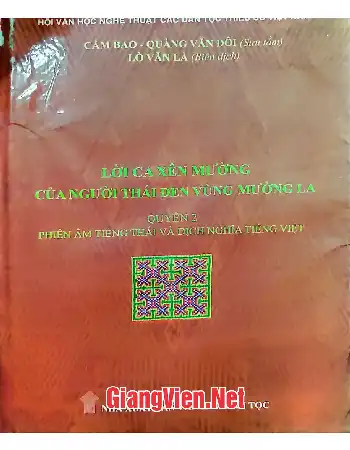 Ảnh bìa của Lời ca Xên Mường của người Thái Đen vùng Mường La, quyển 2