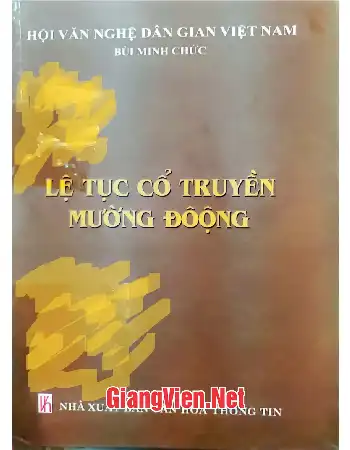 Ảnh bìa của Lệ tục cổ truyền Mường Đôộng