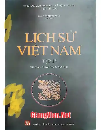 Ảnh bìa của Lịch sử Việt Nam tập 15 từ năm 1986 đến năm 2000