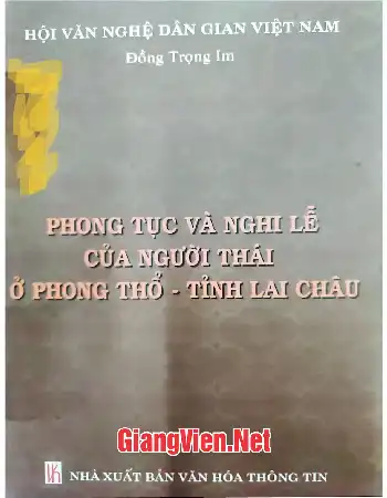 Ảnh bìa của Phong tục và nghi lễ của người Thái ở Phong Thổ - tỉnh Lai Châu
