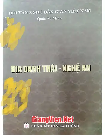 Ảnh bìa của Địa danh Thái- Nghệ An