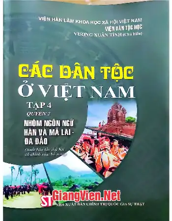 Ảnh bìa của Các dân tộc ở Việt Nam Tập 4 Quyển 2: Nhóm ngôn ngữ Hán và Mã Lai - Đa Đảo