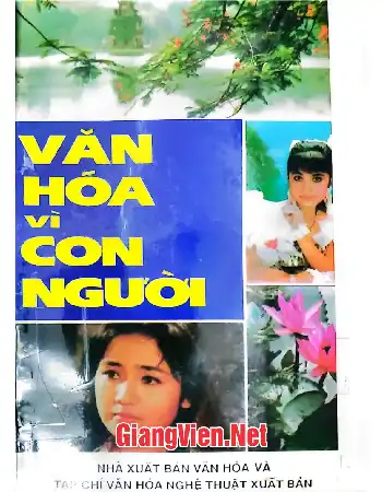 Ảnh bìa của Văn hoá vì con người