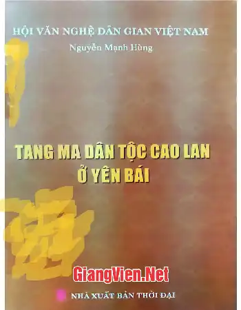 Ảnh bìa của Tang ma dân tộc Cao Lan ở Yên Bái