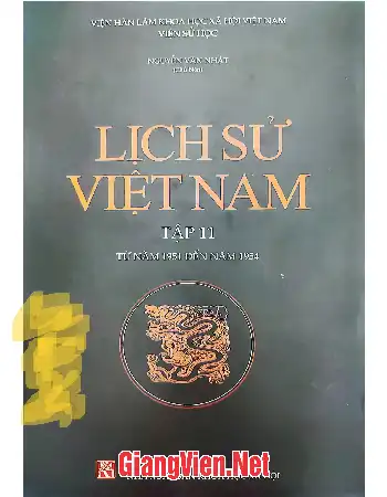 Ảnh bìa của Lịch sử Việt Nam tập 11 từ năm 1951 đến năm 1954