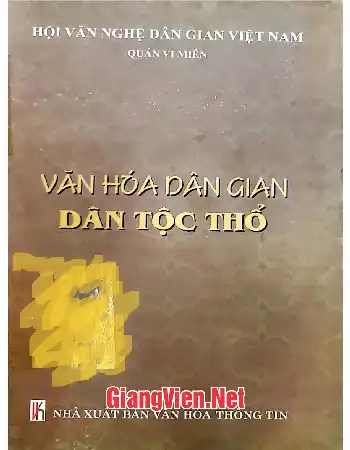 Ảnh bìa của Văn hóa dân gian dân tộc Thổ