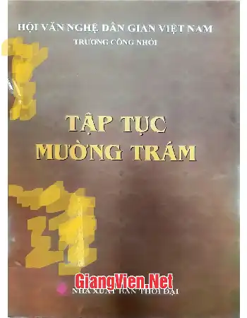 Ảnh bìa của Tập tục Mường Trám