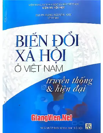 Ảnh bìa của Biến đổi xã hội ở Việt Nam truyền thống và hiện đại