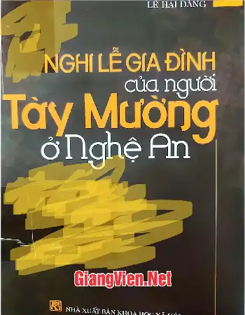 Ảnh bìa của Nghi lễ gia đình của người Tày Mường ở Nghệ An