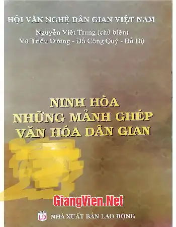 Ảnh bìa của Ninh Hòa những mảnh ghép văn hóa dân gian