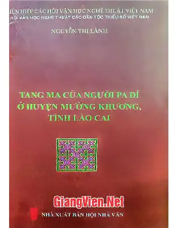 Ảnh bìa của Tang ma của người Pa Dí ở huyện Mường Khương, tỉnh Lào Cai.