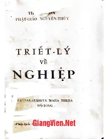 Ảnh bìa của Triết lý về nghiệp