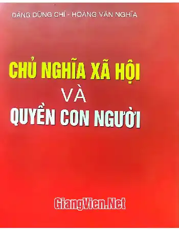 Ảnh bìa của Chủ nghĩa xã hội và quyền con người