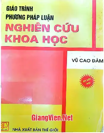 Ảnh bìa của Giáo trình phương pháp luận nghiên cứu khoa học