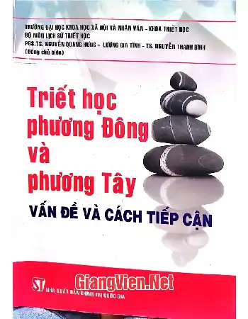 Ảnh bìa của Triết học phương Đông và phương Tây vấn đề và cách tiếp cận