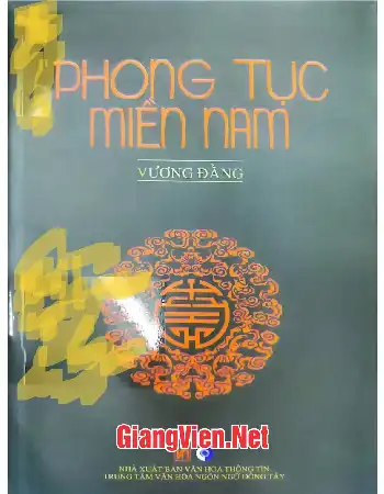 Ảnh bìa của Phong tục miền Nam