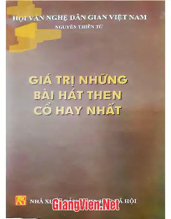 Ảnh bìa của Giá trị những bài hát then cổ hay nhất