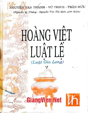 Ảnh bìa của Hoàng Việt luật lệ luật Gia Long, tập 5
