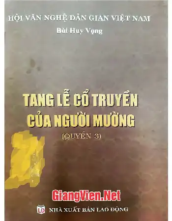 Ảnh bìa của Tang lễ cổ truyền của người Mường quyển 3