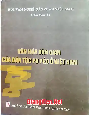 Ảnh bìa của Văn hóa dân gian của dân tộc Pu Péo ở Việt Nam